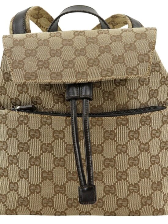 GUCCI Backpack Daypack 003.0242 Brown GG canvas Women main image 11